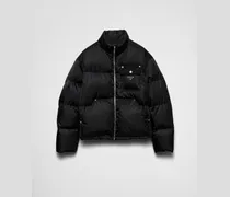 Kurze Daunenjacke aus Re-Nylon