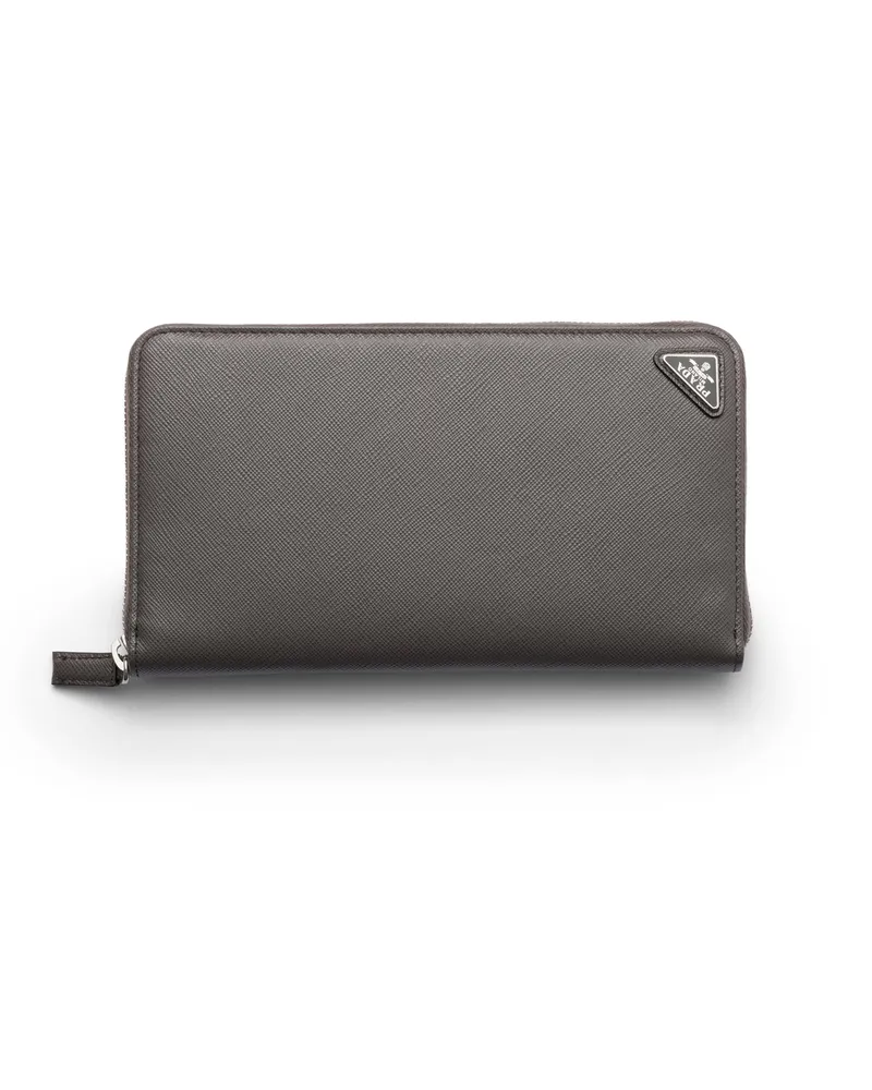 Prada Dokumentenmappe, Herren, Rauchgrau Rauchgrau