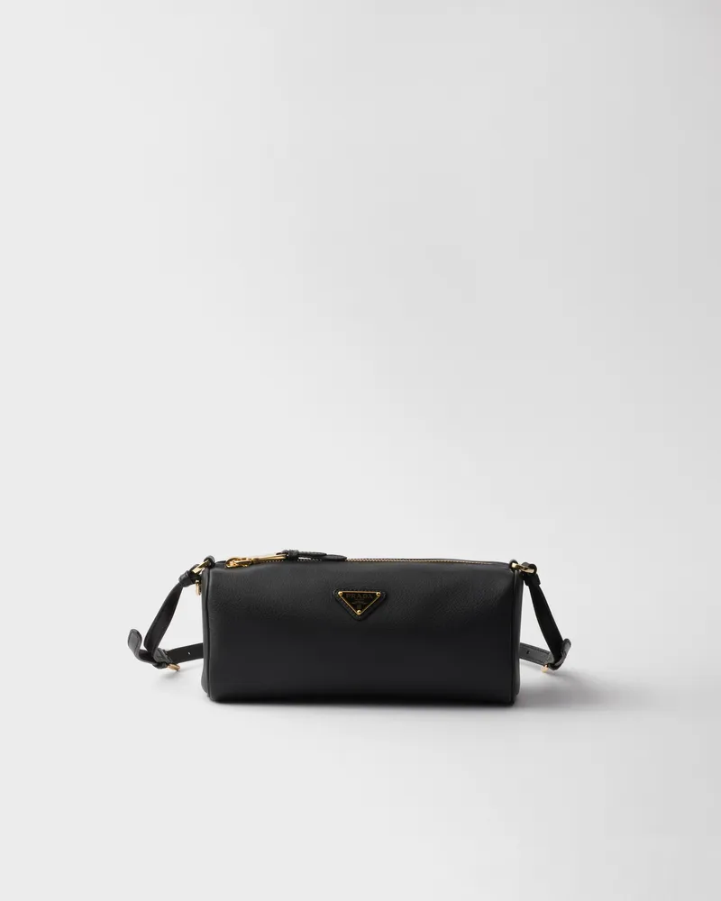 Prada Pouch aus Leder Schwarz