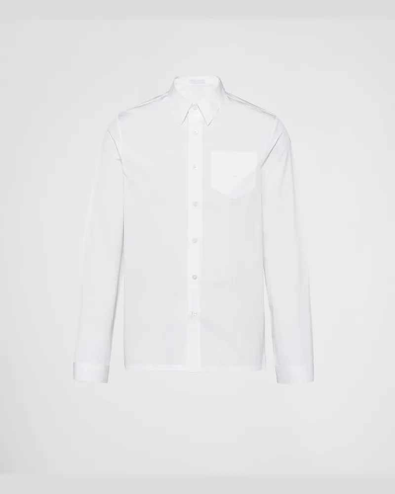 Prada Hemd aus Baumwolle Weiss