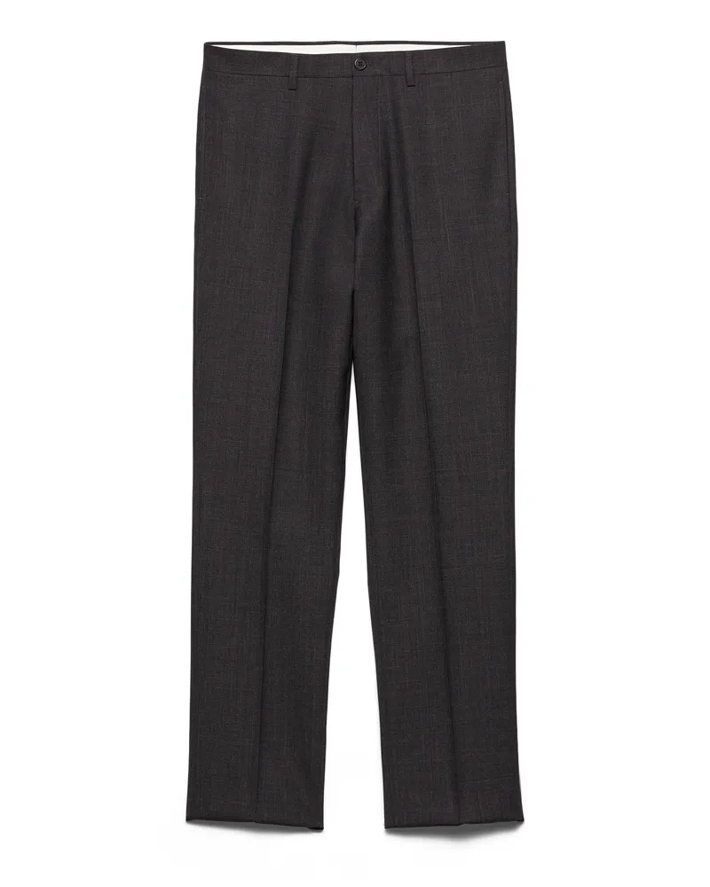 Prada Hose Aus Wolle, Herren, Anthrazitgrau, Größe Anthrazitgrau