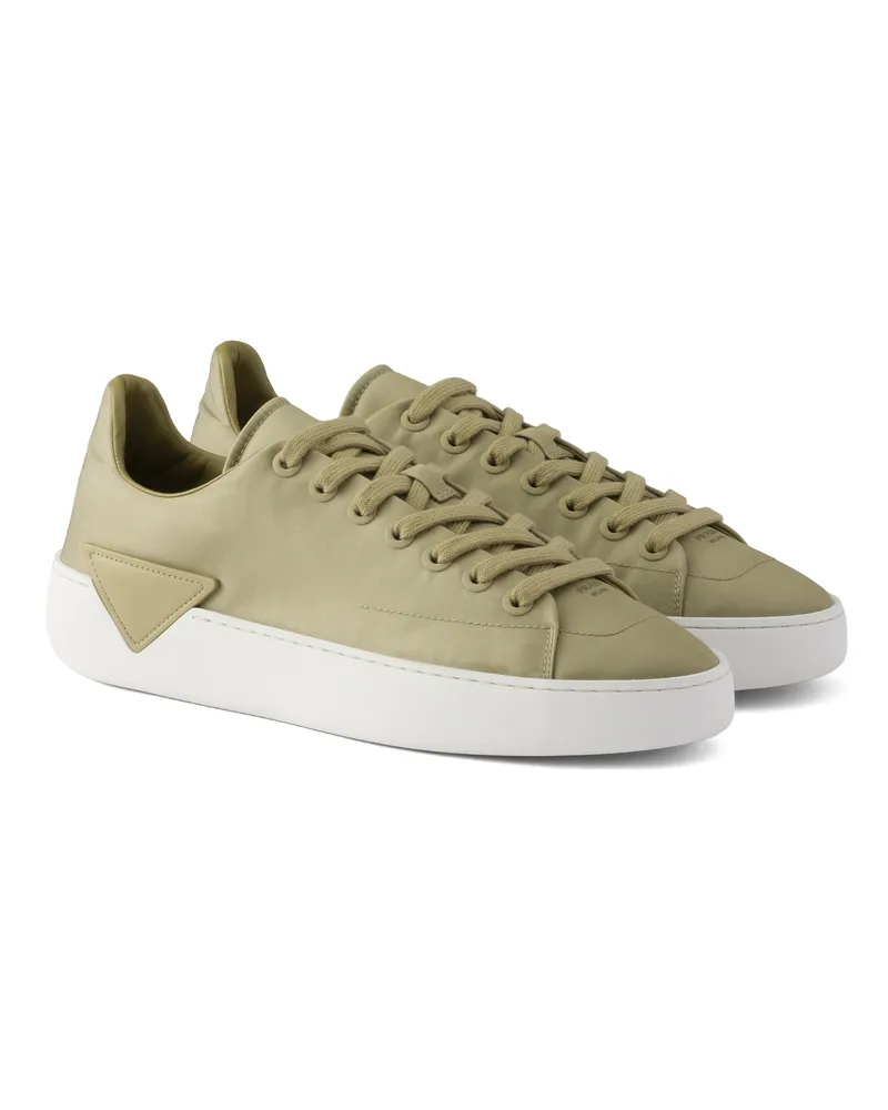 Prada Sneaker Court Aus Re-nylon, Herren, Olivgrün, Größe 12 Olivgrün