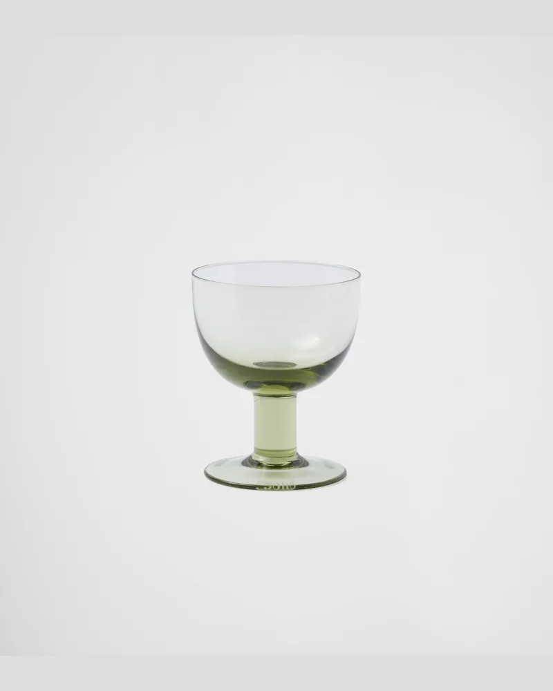 Prada Set mit zwei Wassergläsern aus Kristall – Plinth Moos