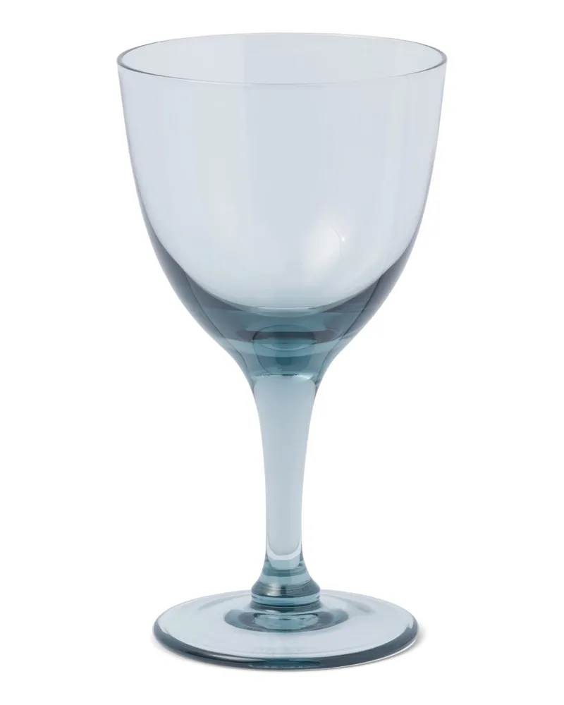 Prada Set Mit Zwei Wassergläsern Aus Kristall – New York, , Meerblau Meerblau