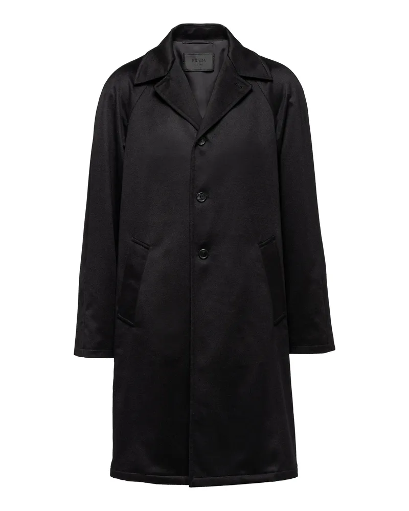 Prada Mantel Aus Kaschmir, Herren, Schwarz, Größe Schwarz