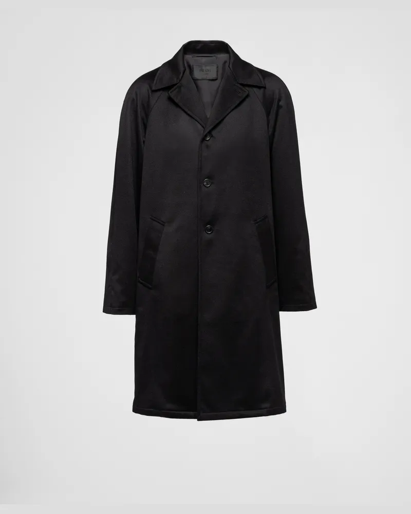 Prada Mantel aus Kaschmir Schwarz