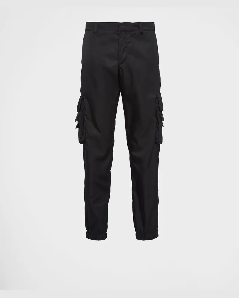 Prada Hose aus Re-Nylon Schwarz
