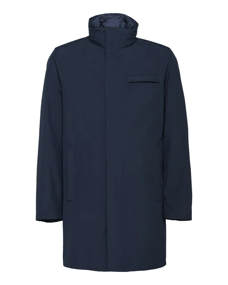 Prada Regenmantel Aus Funktionsgewebe, Herren, Marineblau, Größe Marineblau