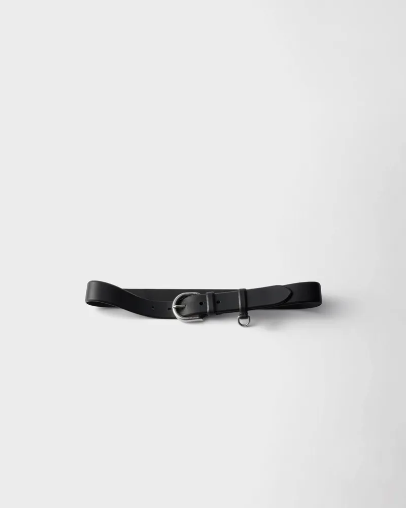 Prada Gürtel aus Leder Schwarz