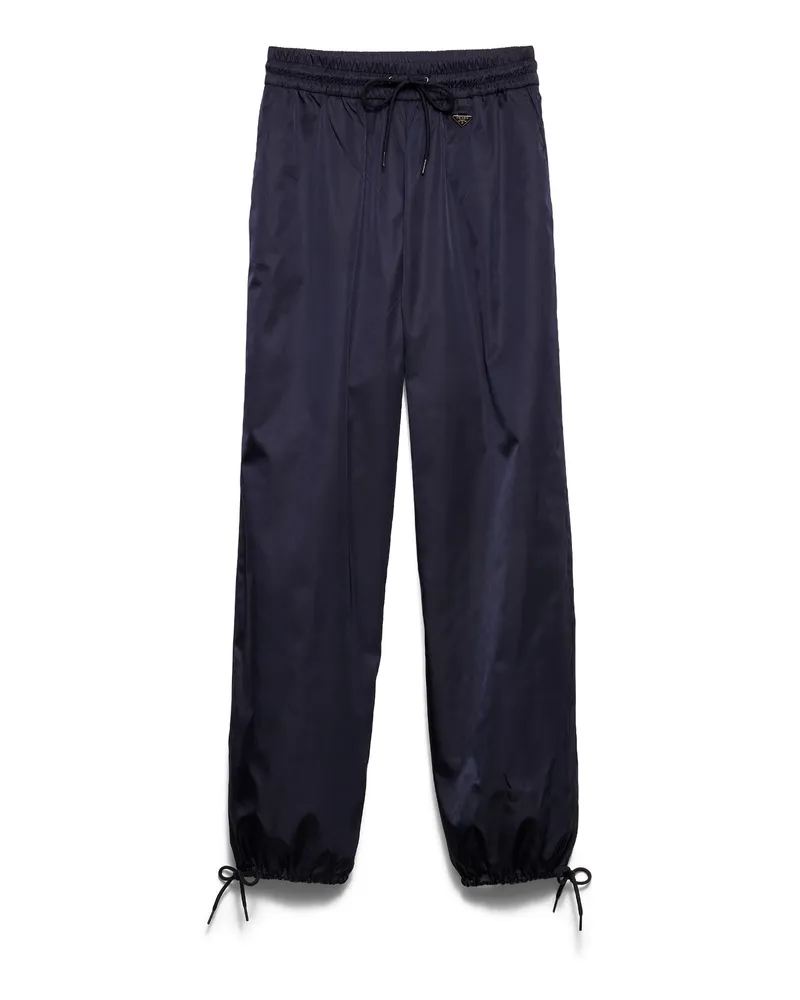 Prada Jogginghose Aus Re-nylon, Damen, Blau, Größe Blau