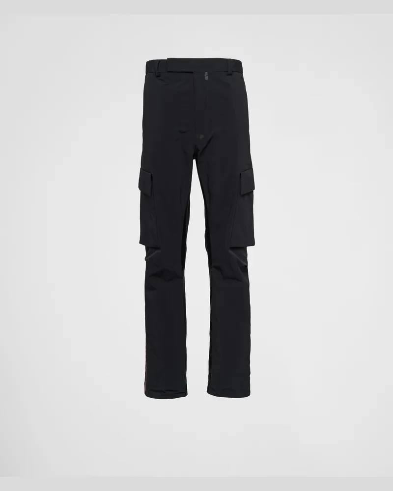Prada Hose aus leichtem Funktionsgewebe Schwarz