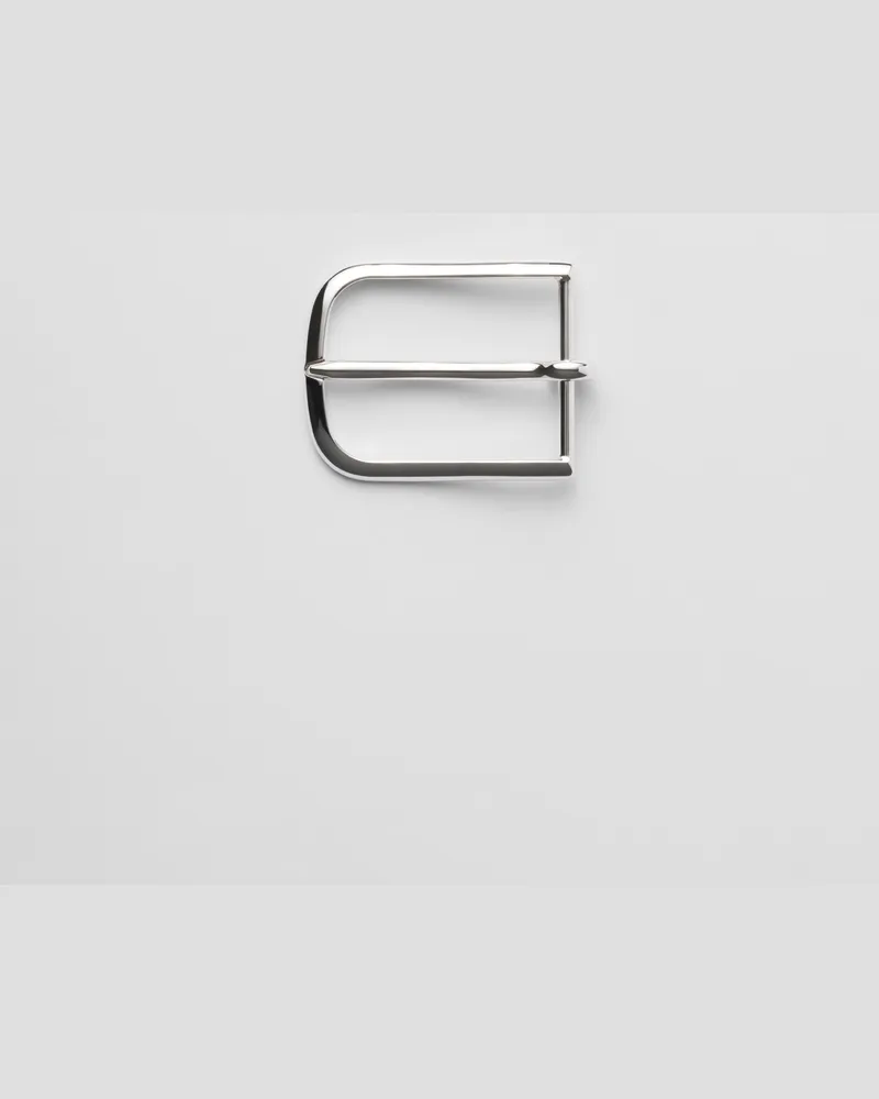 Prada Gürtelschließe aus Metall Silber