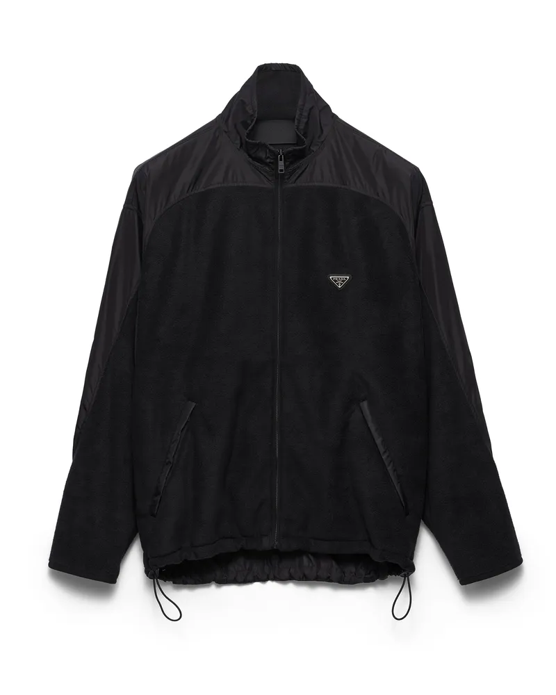 Prada Jacke Aus Fleece, Herren, Schwarz, Größe Schwarz