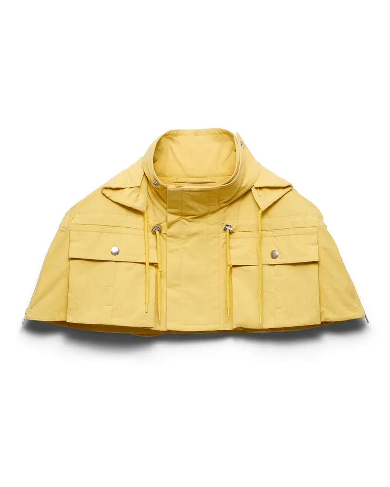 Prada Capelet Aus Funktionsgewebe, Herren, Gelb, Größe Gelb