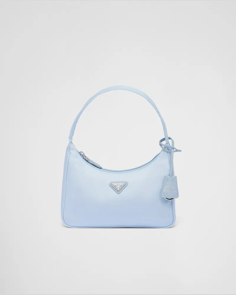 Prada Re-Edition 2000 Mini Bag aus Re-Nylon Hellblau