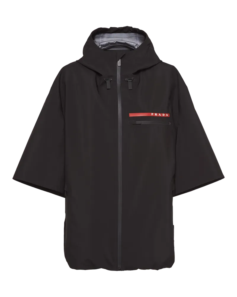 Prada Kurzärmlige Jacke aus Extreme-Tex Schwarz