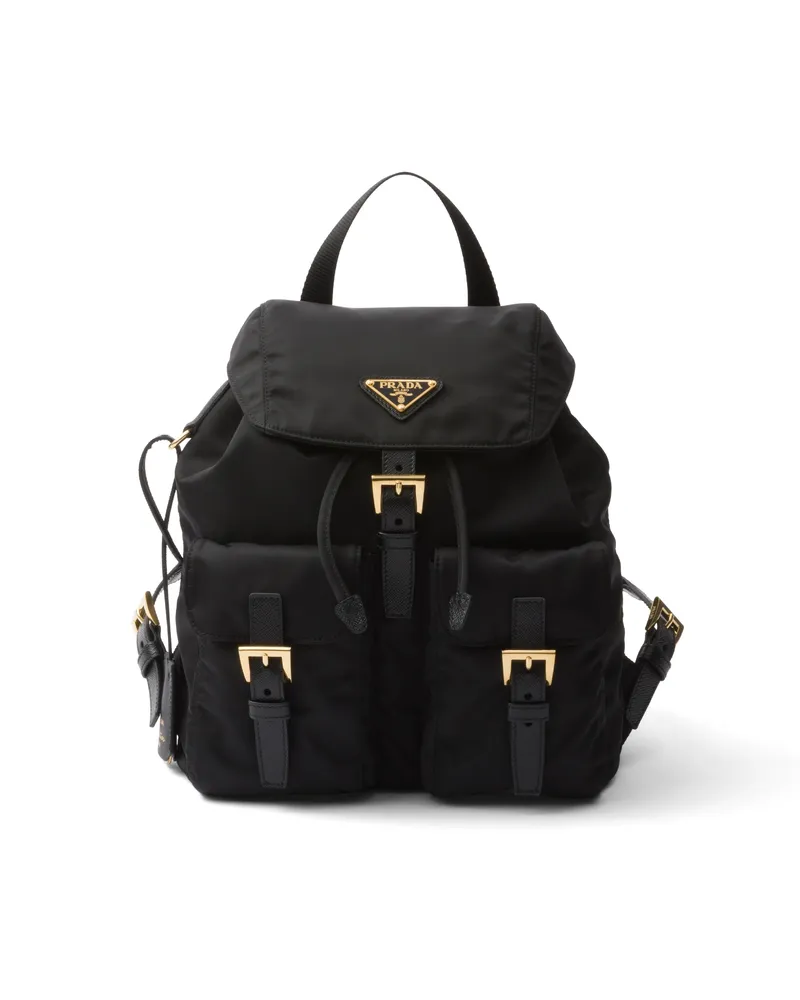 Prada Re-edition 1978 Kleiner Rucksack Aus Re-nylon, Damen, Schwarz Schwarz