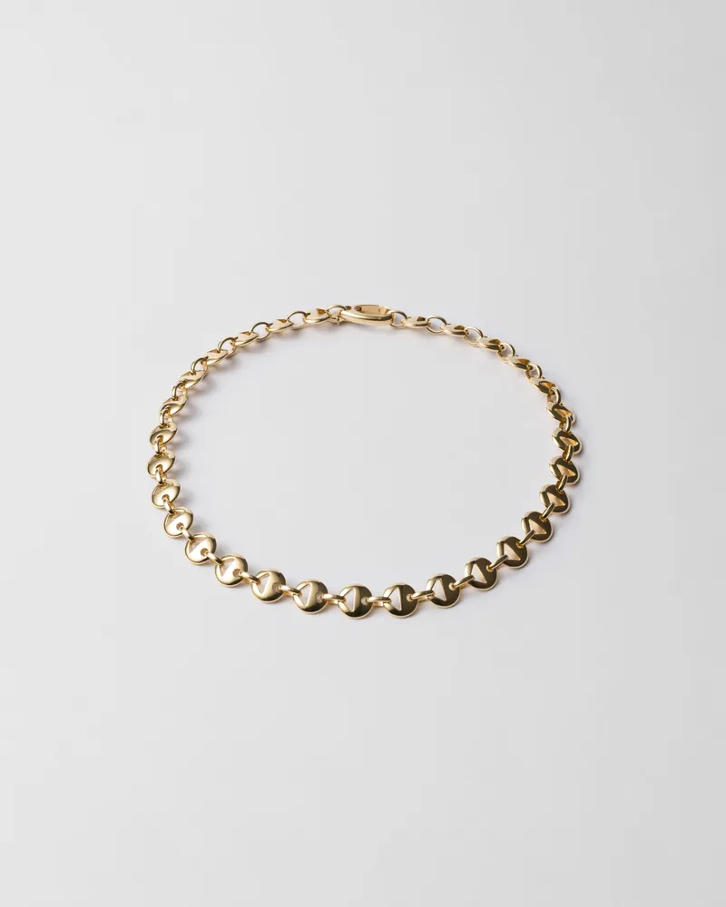 Prada Halskette aus Metall Gold