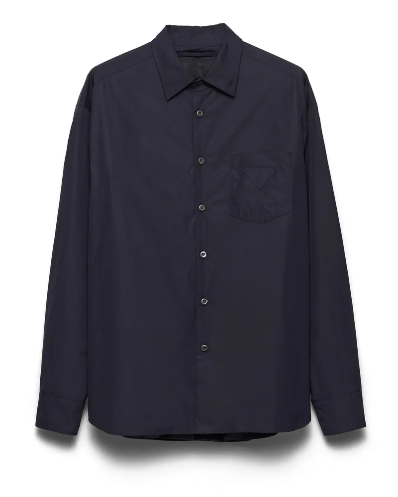 Prada Hemd Aus Baumwolle, Herren, Blau, Größe Blau