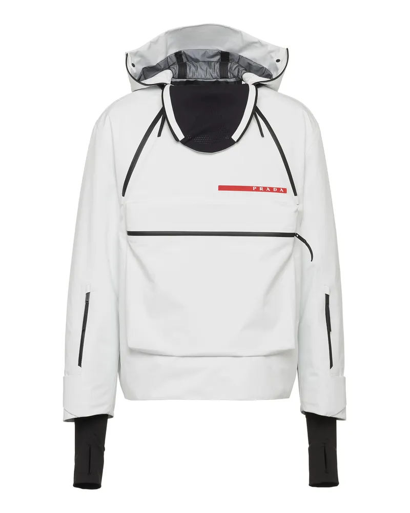 Prada Jacke Aus Funktionsgewebe, Herren, Kalkweiss, Größe Kalkweiss