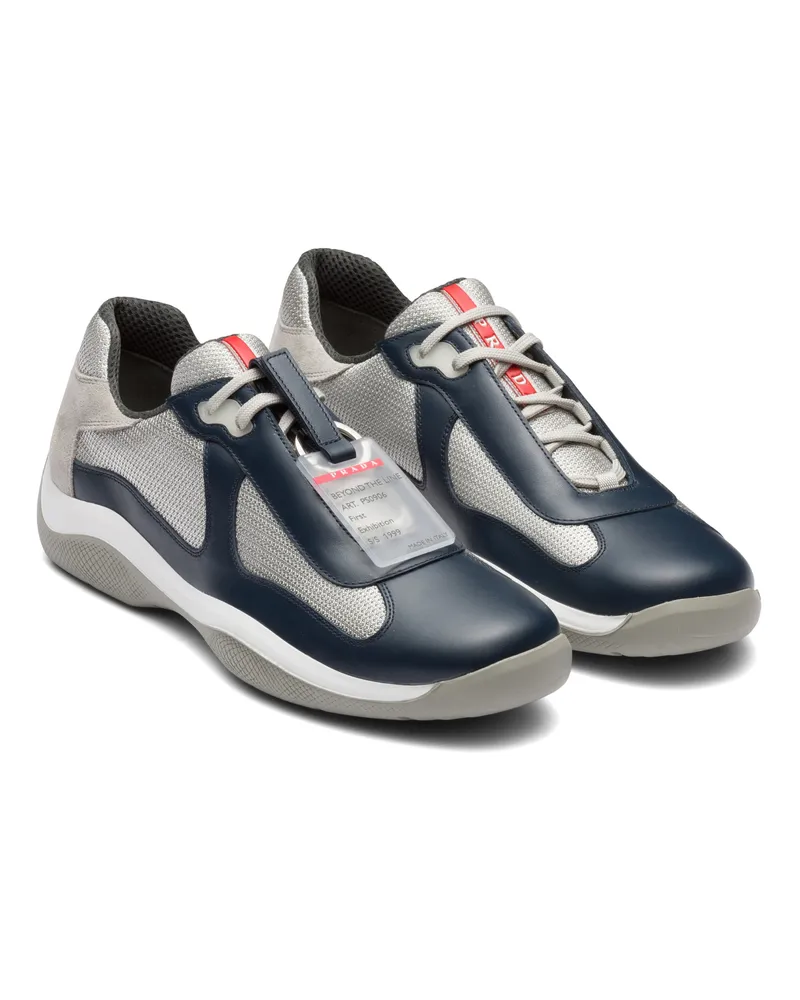 Prada America’s Cup Original Sneaker, Herren, Ultramarinblau, Größe 12,5 Ultramarinblau