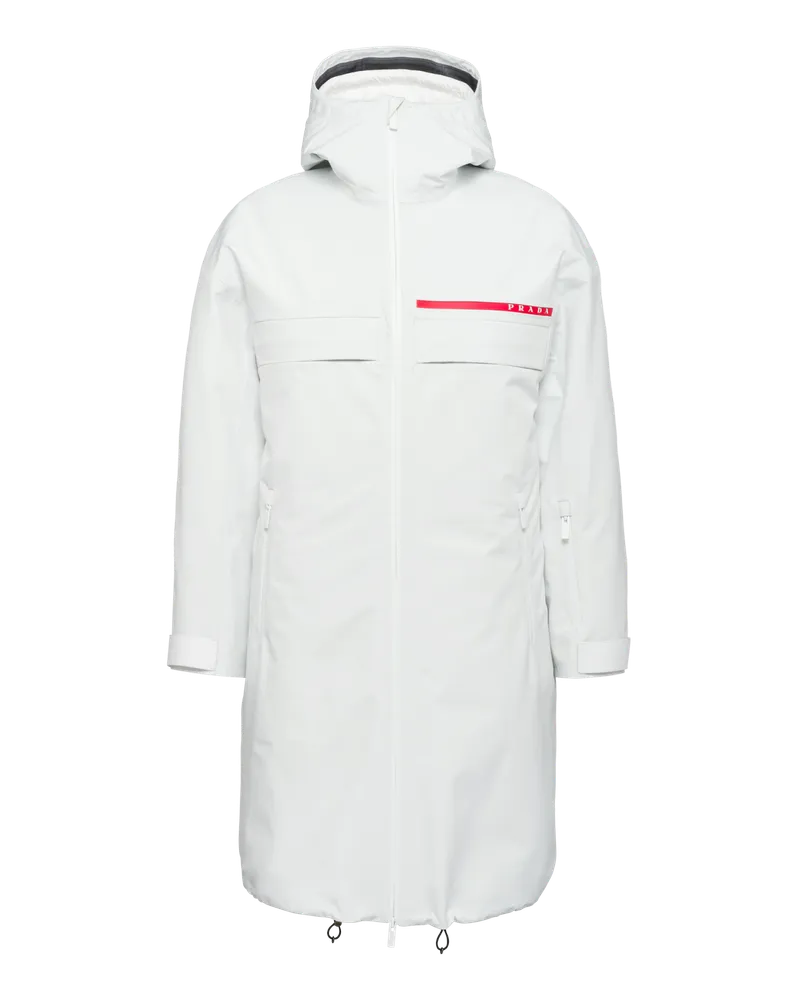 Prada Wattierte Jacke aus GORE-TEX PRO Kalkweiss