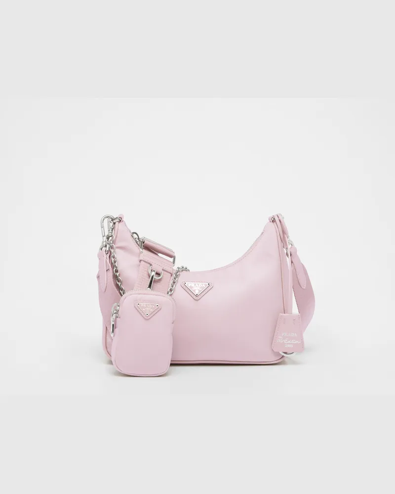 Prada Re-Edition 2005 Tasche aus Re-Nylon Alabasterrosa