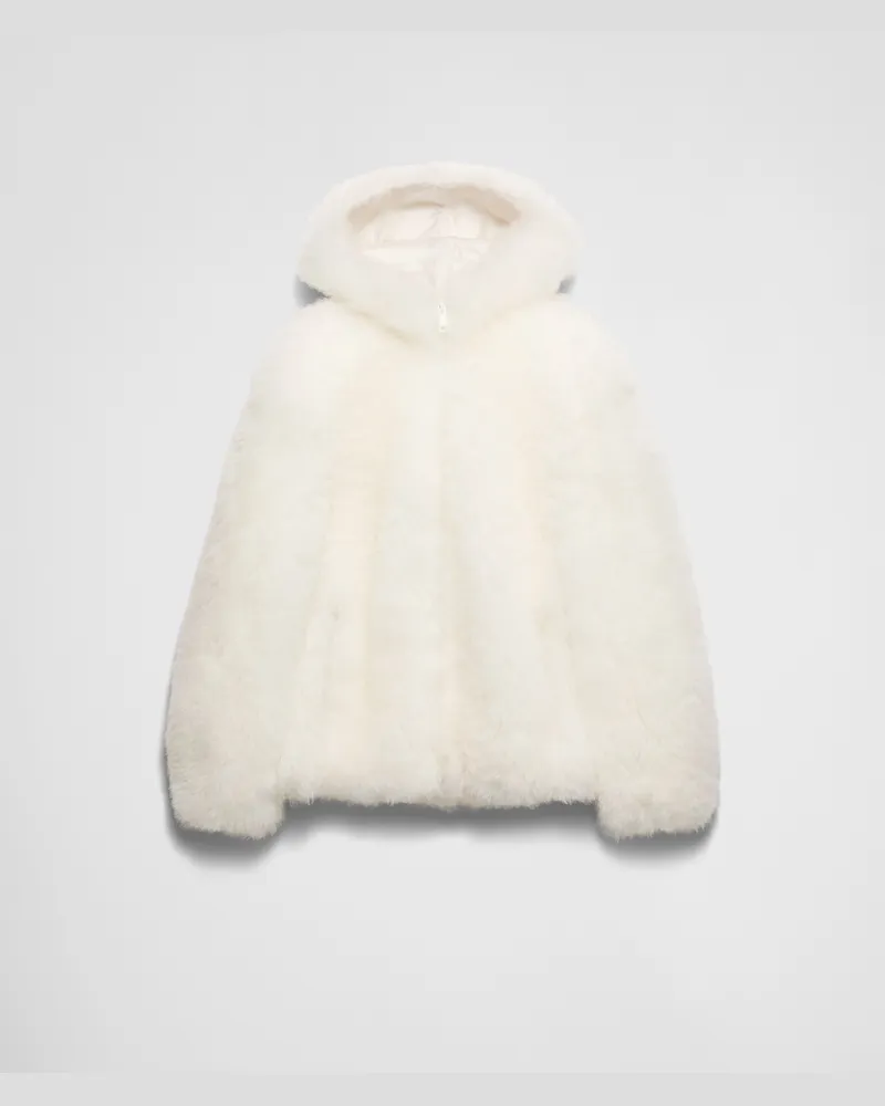 Prada Jacke aus Kaschmir Weiss