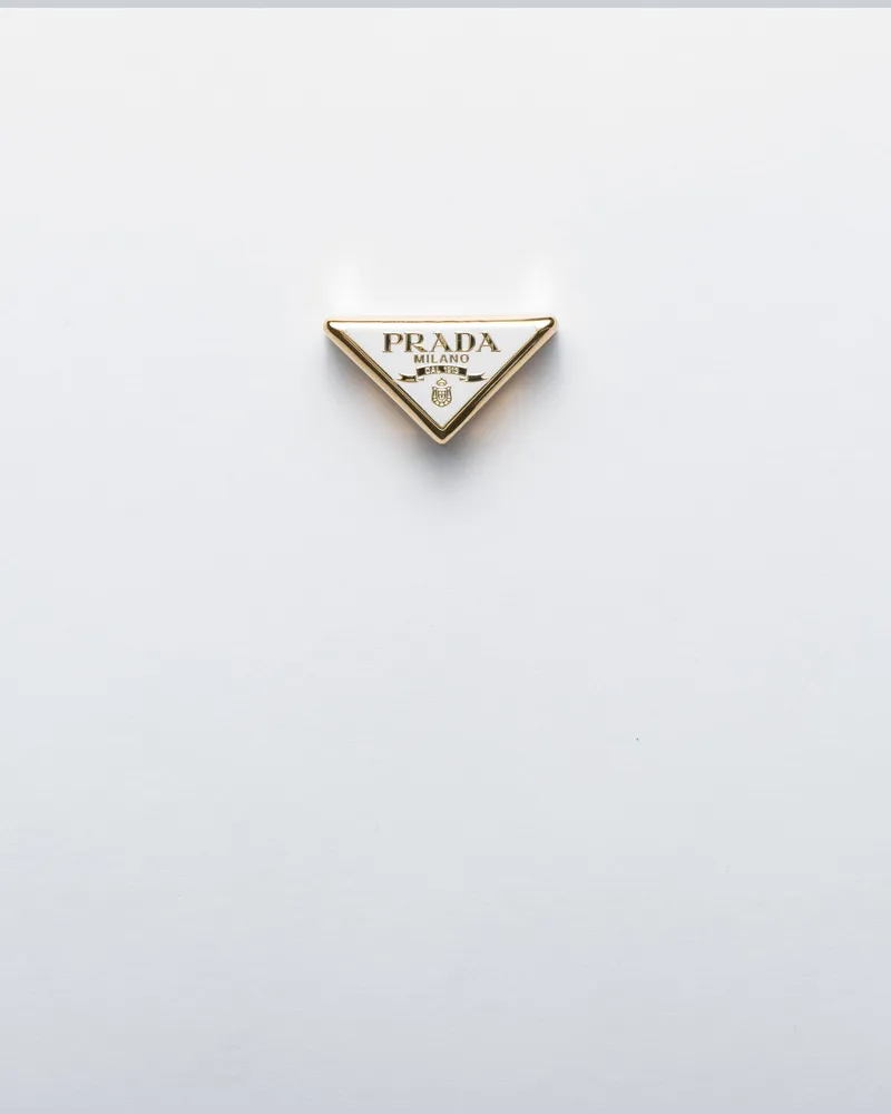 Prada Schalklammer Aus Metall, Damen, Weiss Weiss