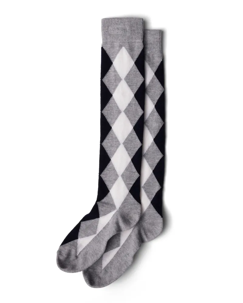 Prada Socken Aus Wolle, Damen, Grau, Größe Grau