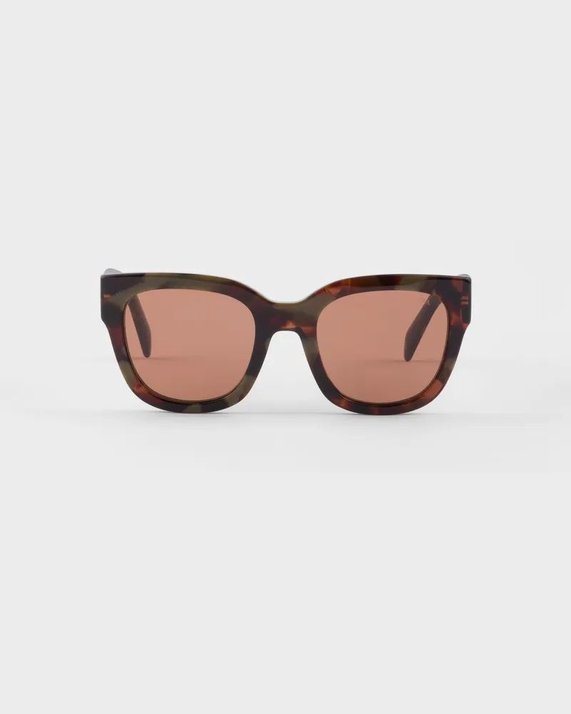 Prada Sonnenbrille mit  Logo Schokoladenbraune