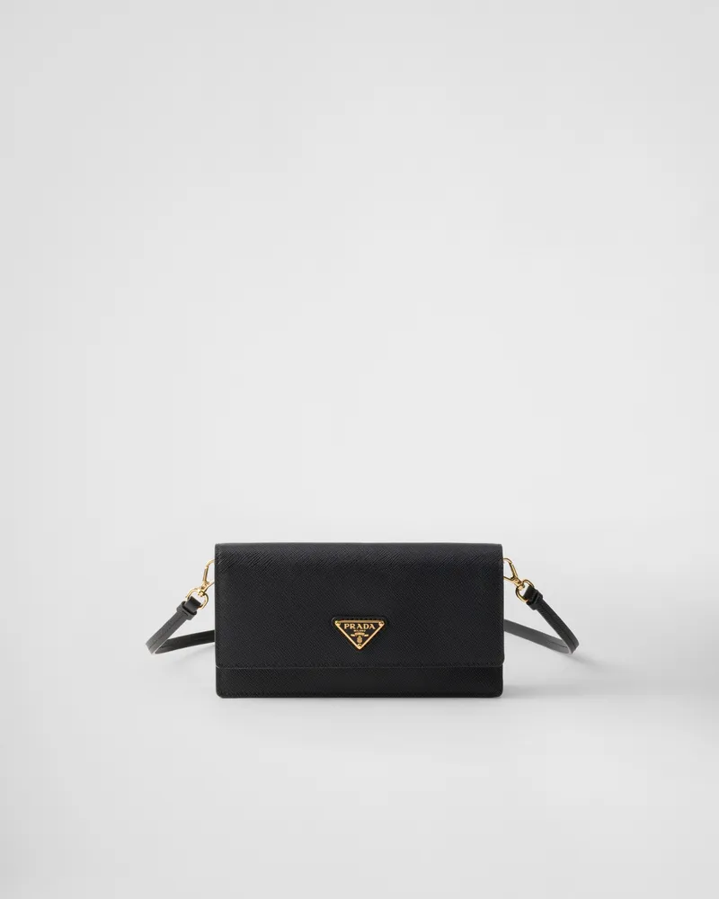 Prada Mini Bag aus Saffiano-Leder Schwarz