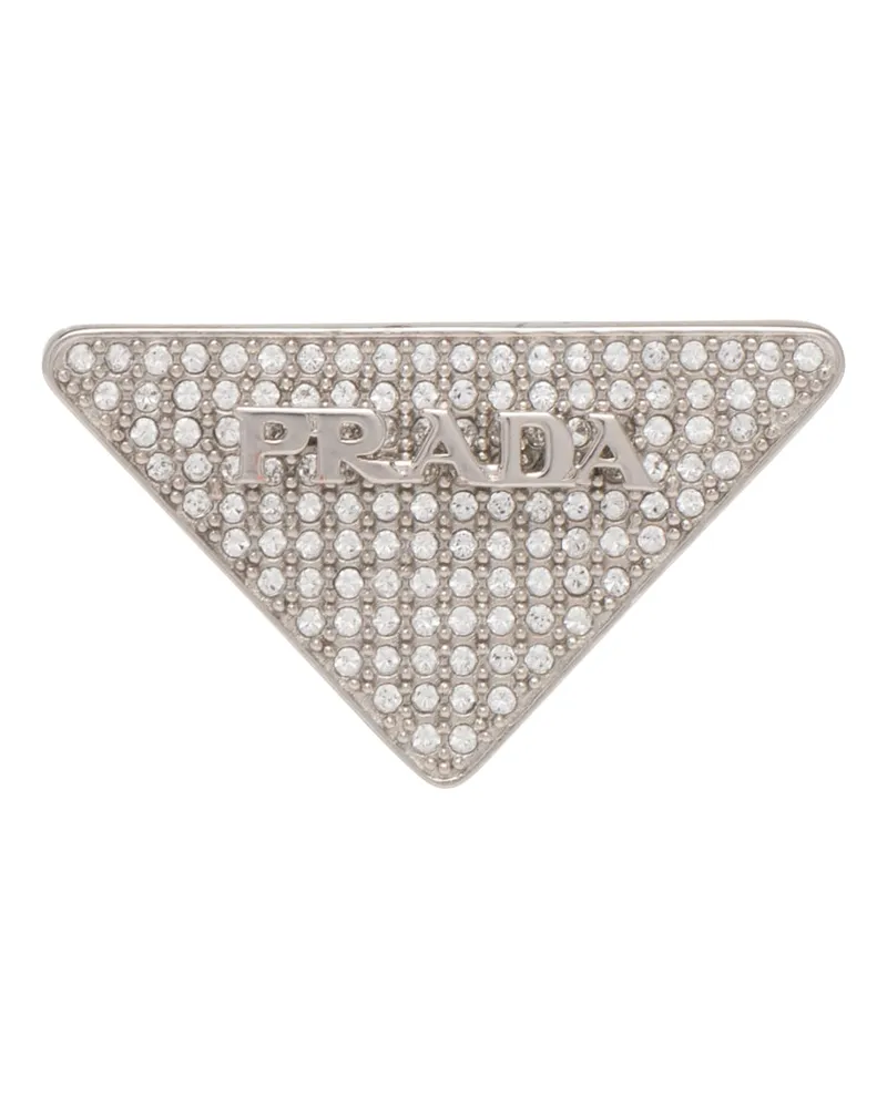 Prada Crystal Logo Jewels Rechter Ohrring, Damen, Kristall Kristall