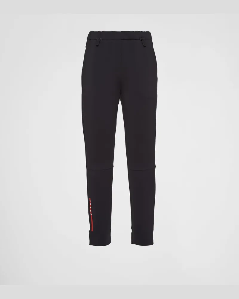 Prada Hose aus recyceltem Funktionsgewebe Schwarz