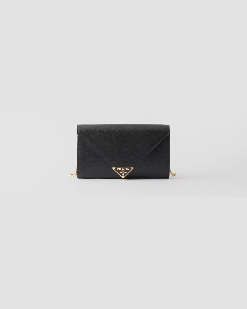 Prada Mini Bag aus Saffiano-Leder Schwarz