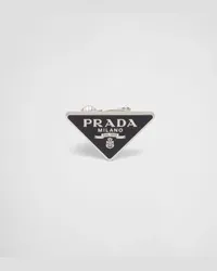 Prada Symbole linker Ohrclip Schwarz