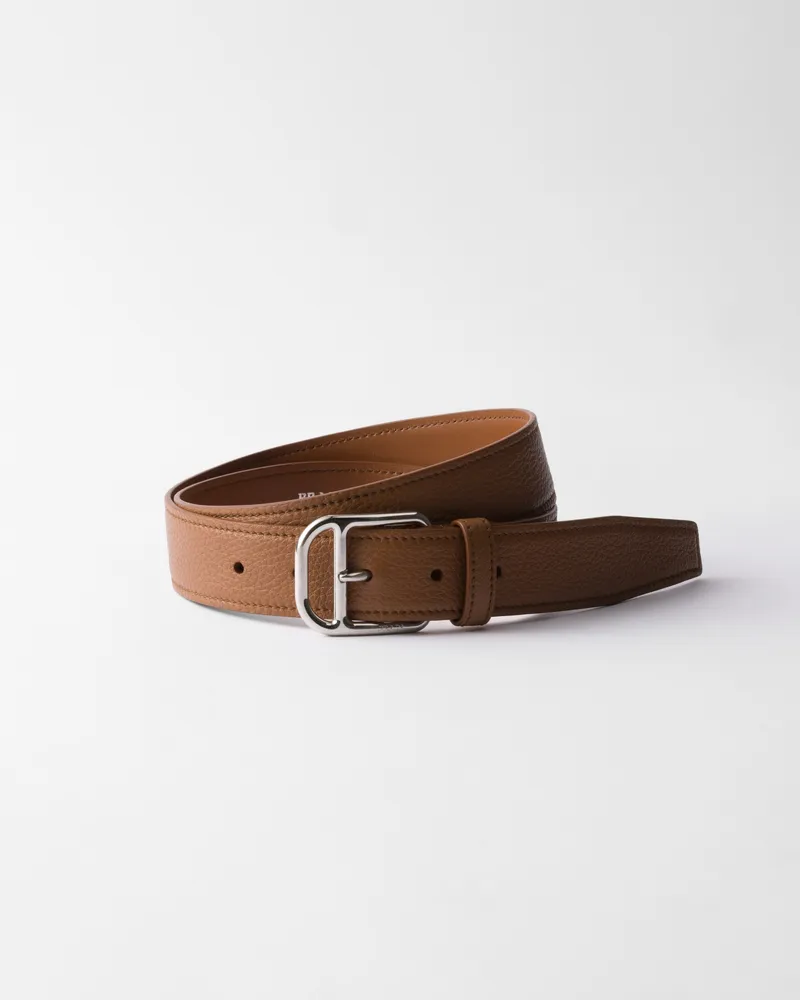 Prada Ledergürtel Cognac