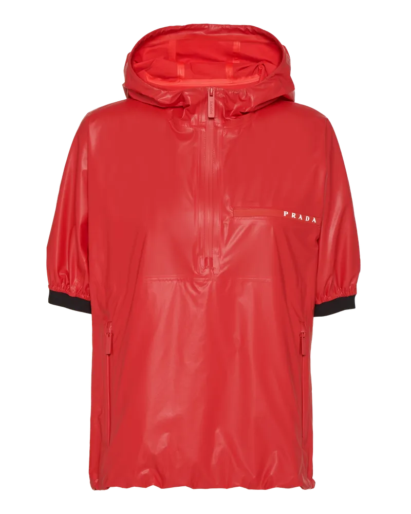 Prada Anorak aus Light Re-Nylon Lackrot
