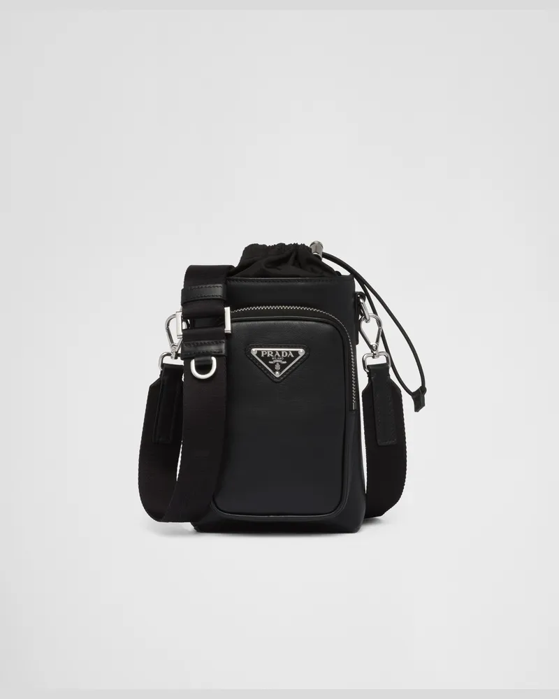 Prada Smartphone-Hülle aus Leder Schwarz