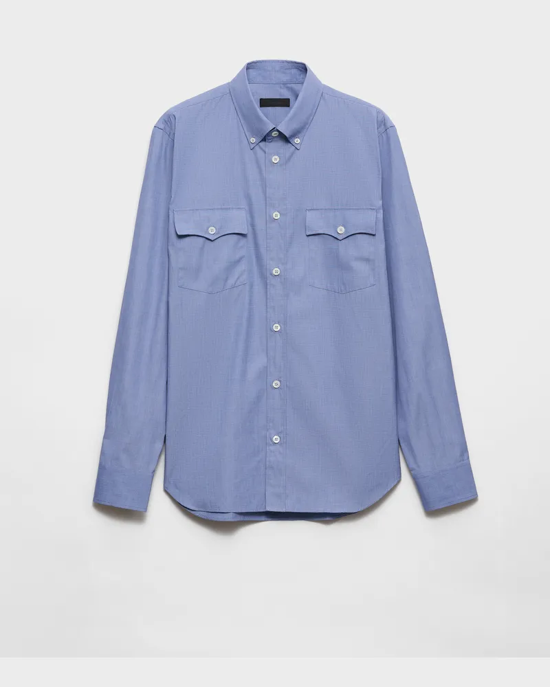 Prada Hemd aus Baumwolle Blau