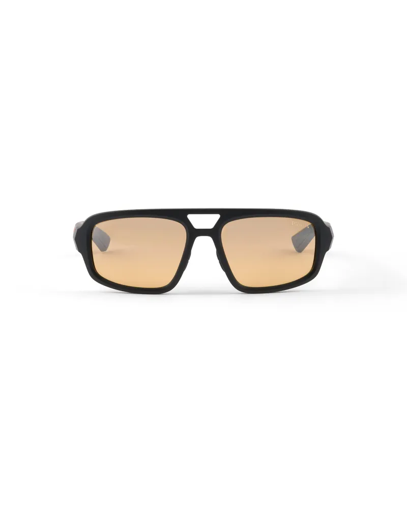 Prada Linea Rossa Sonnenbrille, Herren, Ockergläser Ockergläser
