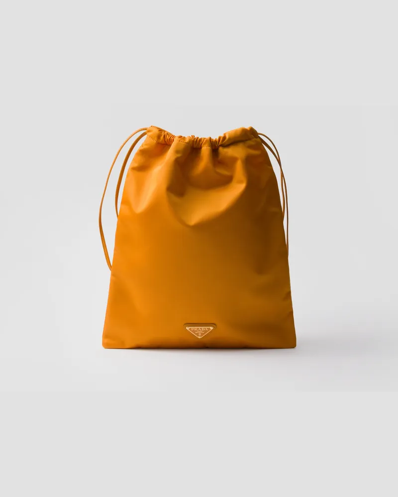 Prada Pouch aus Re-Nylon Bernstein