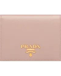 Prada Portemonnaie aus Leder Puderrosa