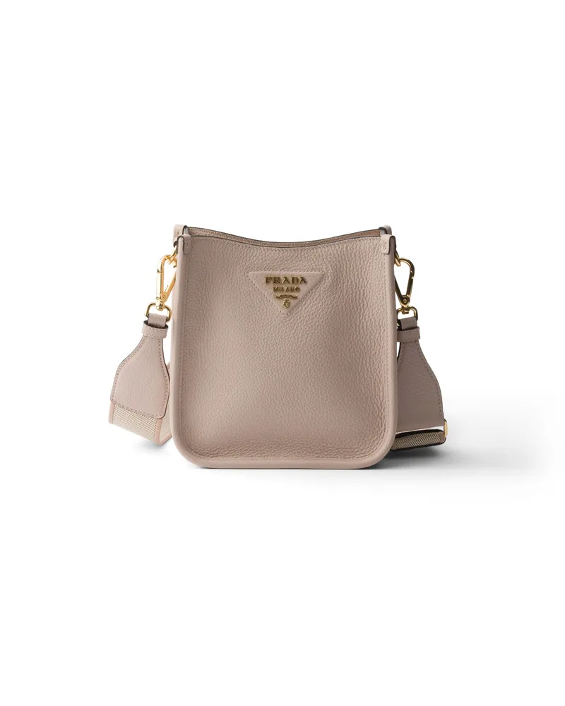 Prada Mini-schultertasche Aus Leder, Damen, Seerose Seerose