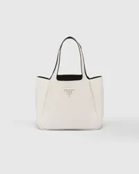 Prada Tote Bag aus Leder White