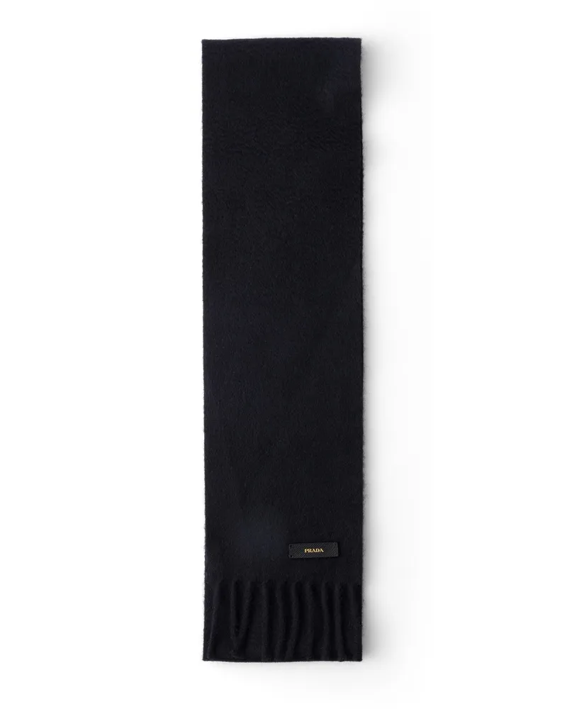 Prada Cashmere Scarf, Damen, Blau Blau