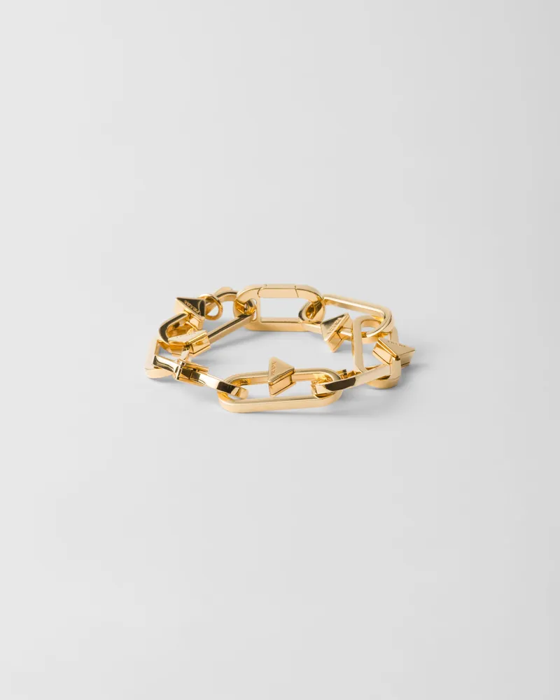 Prada Armband aus Metall Gold