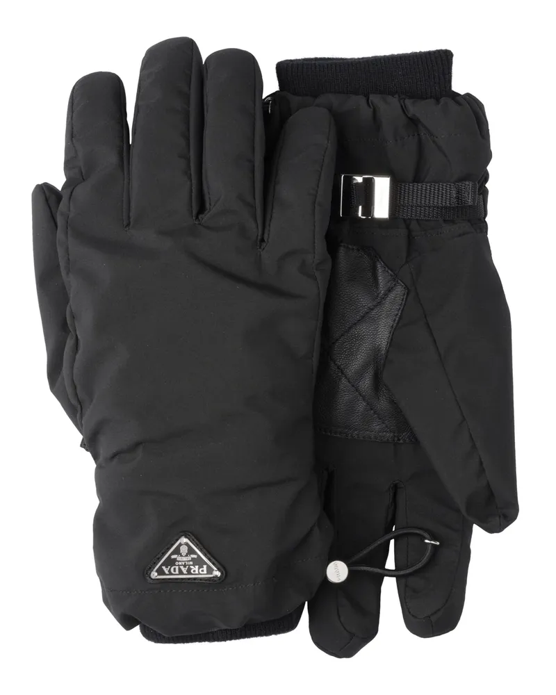 Prada Handschuhe Aus Re-nylon, Herren, Schwarz, Größe 9 Schwarz