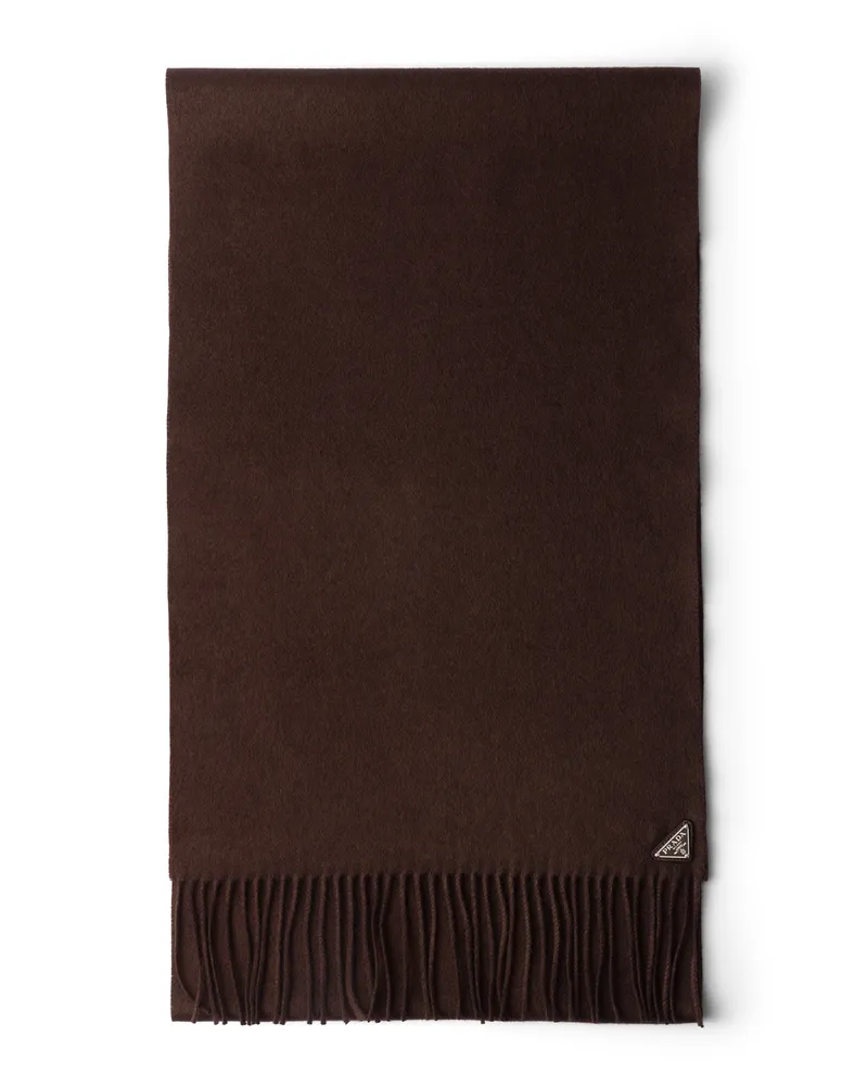 Prada Schal Aus Seide Und Kaschmir, Herren, Sienna Sienna