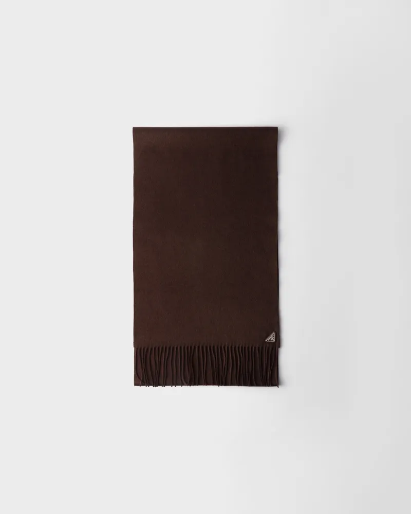 Prada Schal aus Seide und Kaschmir Sienna